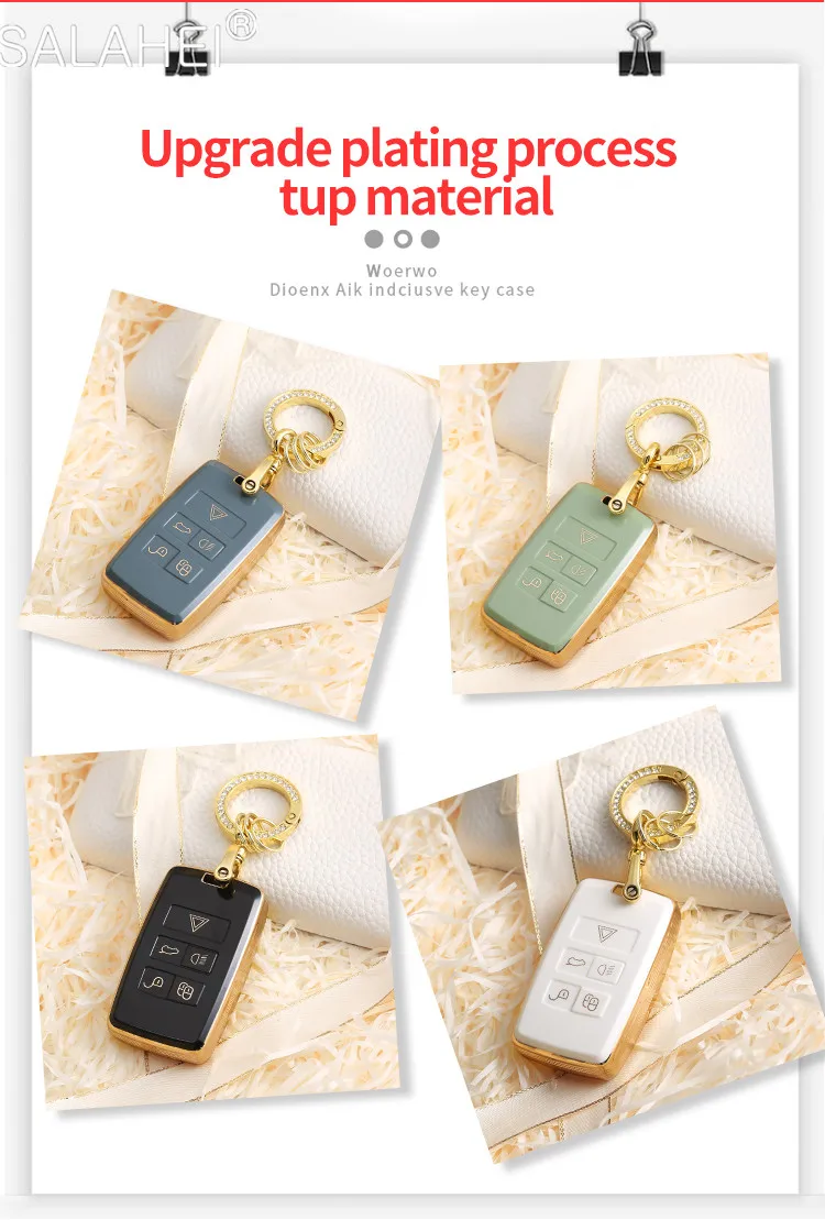 

TPU Car Remote Key Case Holder Cover Protector Shell For Land Rover Range Rover Sport Evoque Velar Discovery 5 2018 2019 2020