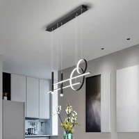 aluminum double pole ceiling chandelier for bedroom living room bar home decoration fixture black gold 2021 led pendant lights