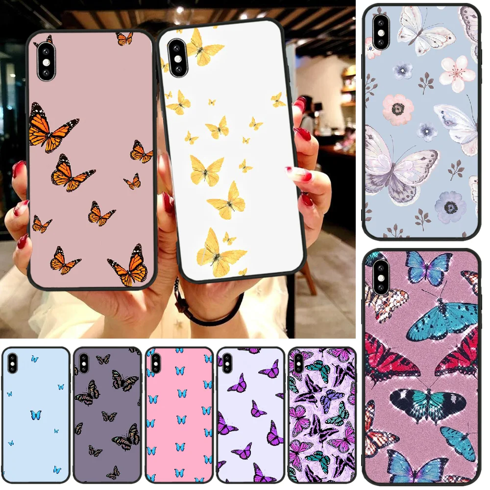 

Simple and stylish butterfly Newly Arrived Cell Phone Case For iphone6 6s plus 7 8 7 8 plus X XR XS MAX 11 Pro Max Cover
