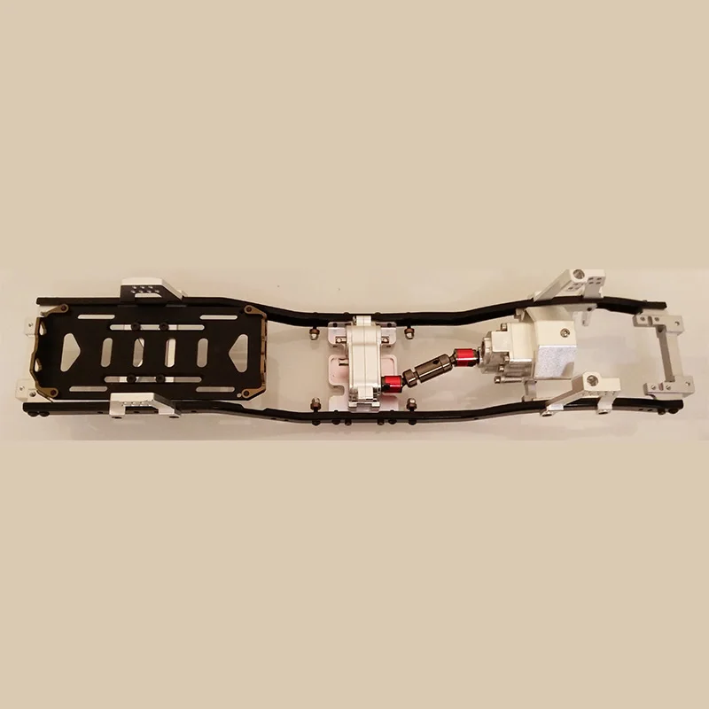 

31m 12.3inch Wheelbase Prefixal Gearbox Metal Chassis Frame for 1/10 RC Crawler Car Axial SCX10 & SCX10 II 90046 90047