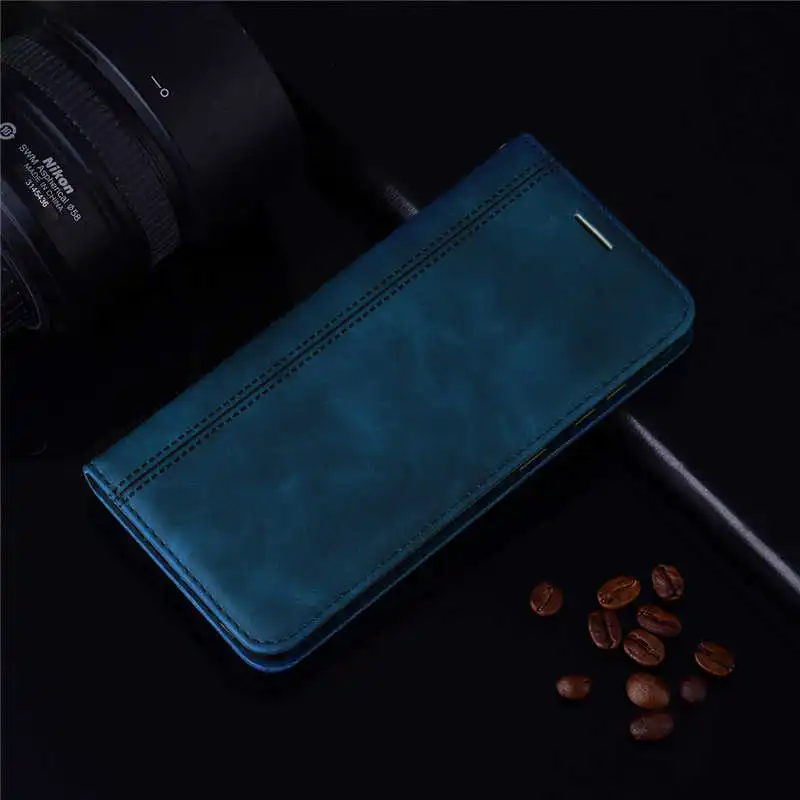 Luxury Leather Flip Cover For Xiaomi Mi A2 Lite Case Wallet 