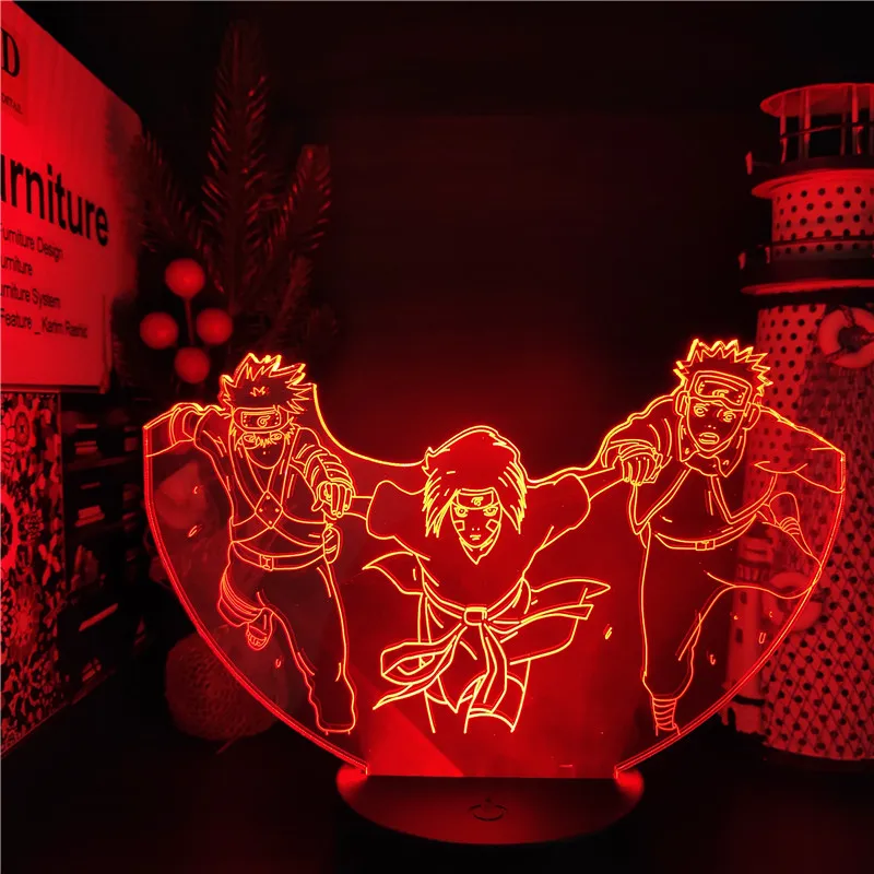 Ботинки в стиле аниме Naruto 3d иллюзия Лампа обувь для косплея героя Хатаке Какаси