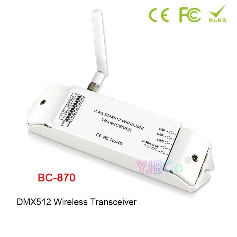 

2.4G ISM Wireless DMX Dfi Controller DMX512 Receiver Transmitter For Disco DJ Party Bar Stage PAR Moving Head Laser Light 5V-36V
