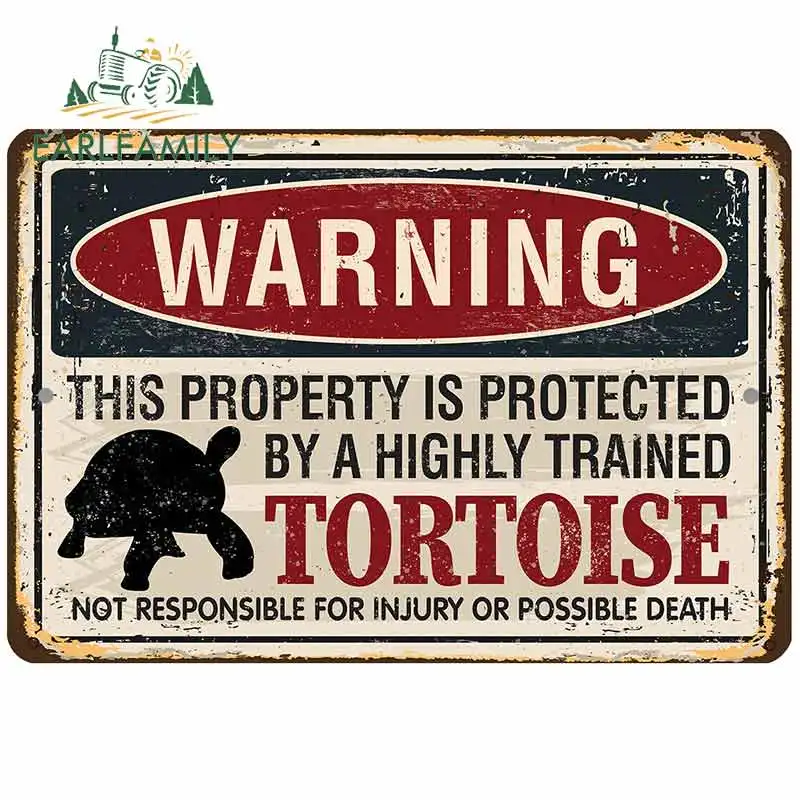 EARLFAMILY 13 см x 9 для знака черепахи забавные автомобильные наклейки на лобовое