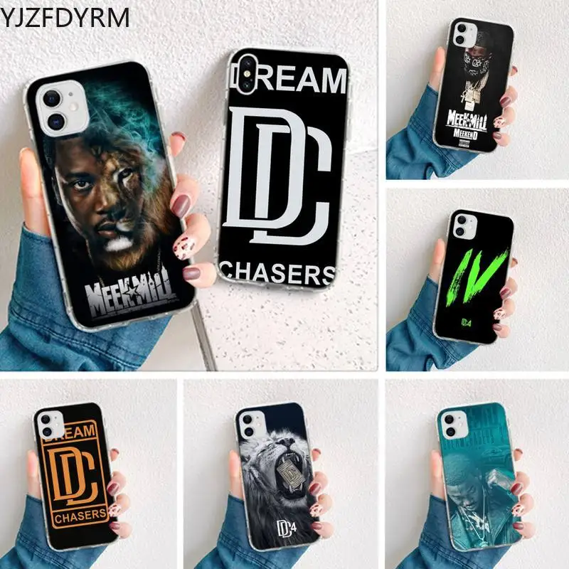 YJZFDYRM Meek Mill Dreamchasers Музыкальный Чехол для Телефона iphone 12 pro max 11 XS MAX 8 7 6 6S Plus X 5S SE 2020 XR