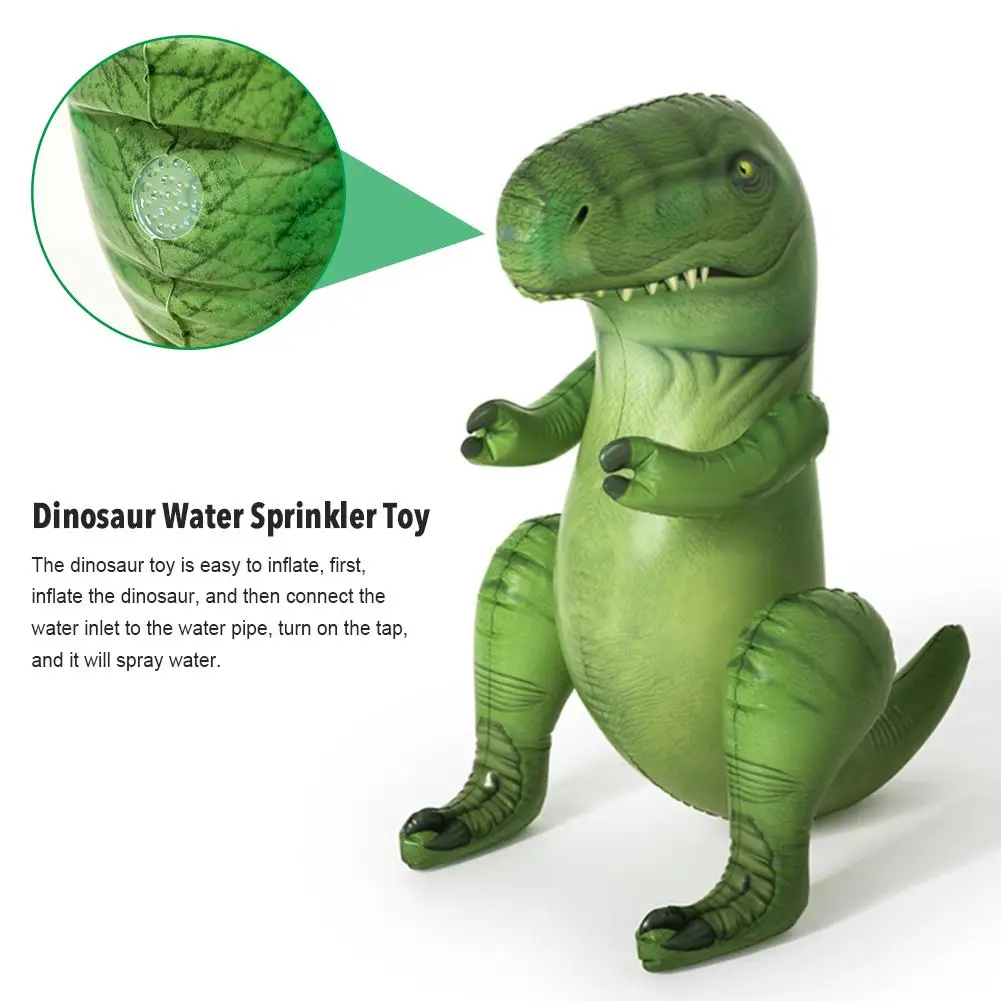 

Dinosaur Water Sprinkler Toy Inflatable TRex Water Games Toy For Toddlers Kids Outdoor Backyard Pool Water Fun Party accepted