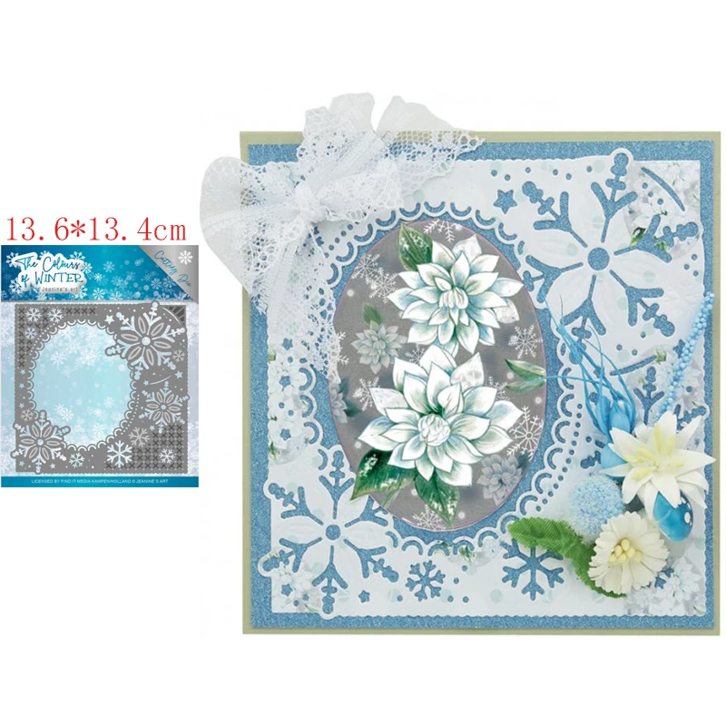 

Daffodil rectangle background Cutting Dies for DIY Scrapbooking Album Paper Cards Decorative Craft Embossing Template new 2021