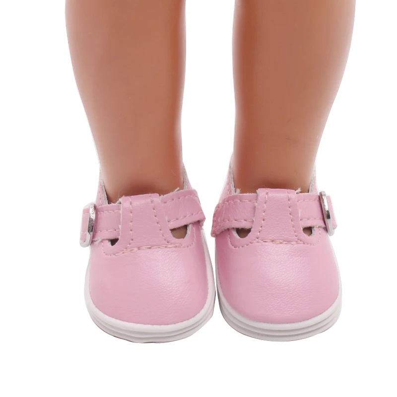 14.5 inch Girl dolls shoes Fashionable pink dress PU fit 16-inch doll Holiday gifts for children x15 | Игрушки и хобби