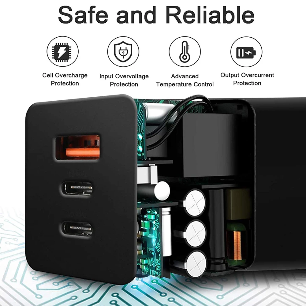 быстрая 65 вт ган зарядное уст