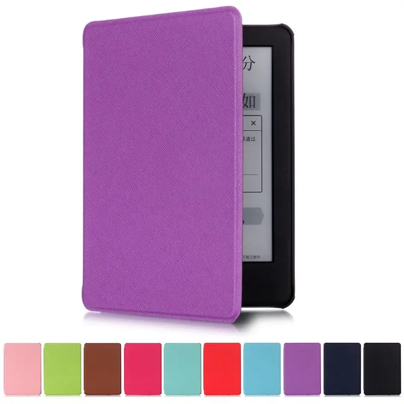 

Ultra-Thin E-book Case Magnetic PU Leather Flip Stand Protective Cover for Amazon All-New Kindle 10th Generation 2019 6"