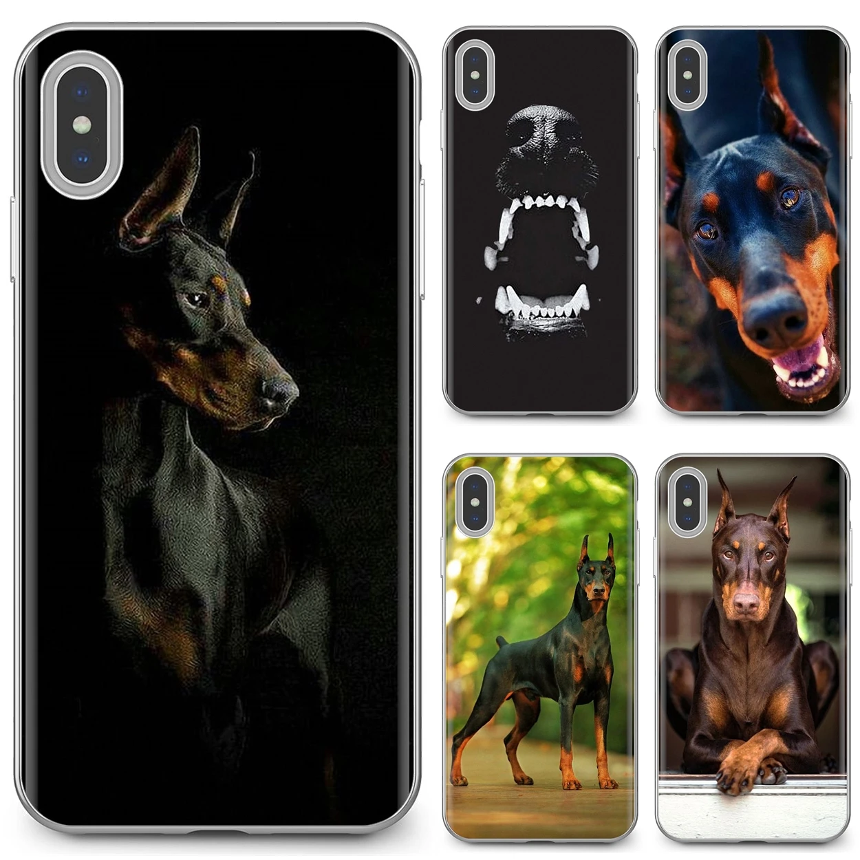 Мягкий чехол для телефона Samsung Galaxy A10 A30 A40 A50 A60 A70 S6 Active Note 10 Plus Edge M30 Pinscher Doberman
