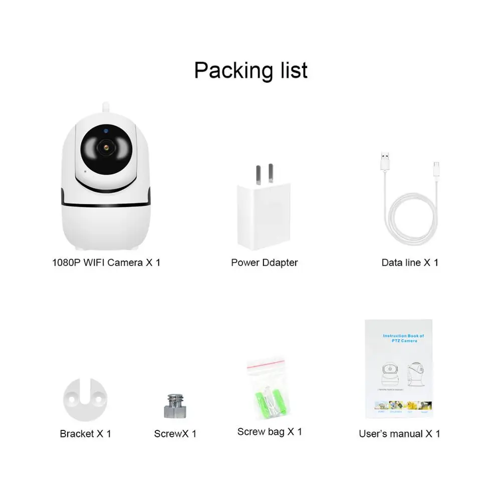 

1080P Cloud Wireless IP Camera Intelligent Auto Tracking Of IR Night Baby Monitor Security Surveillance CCTV Network Mini Camera