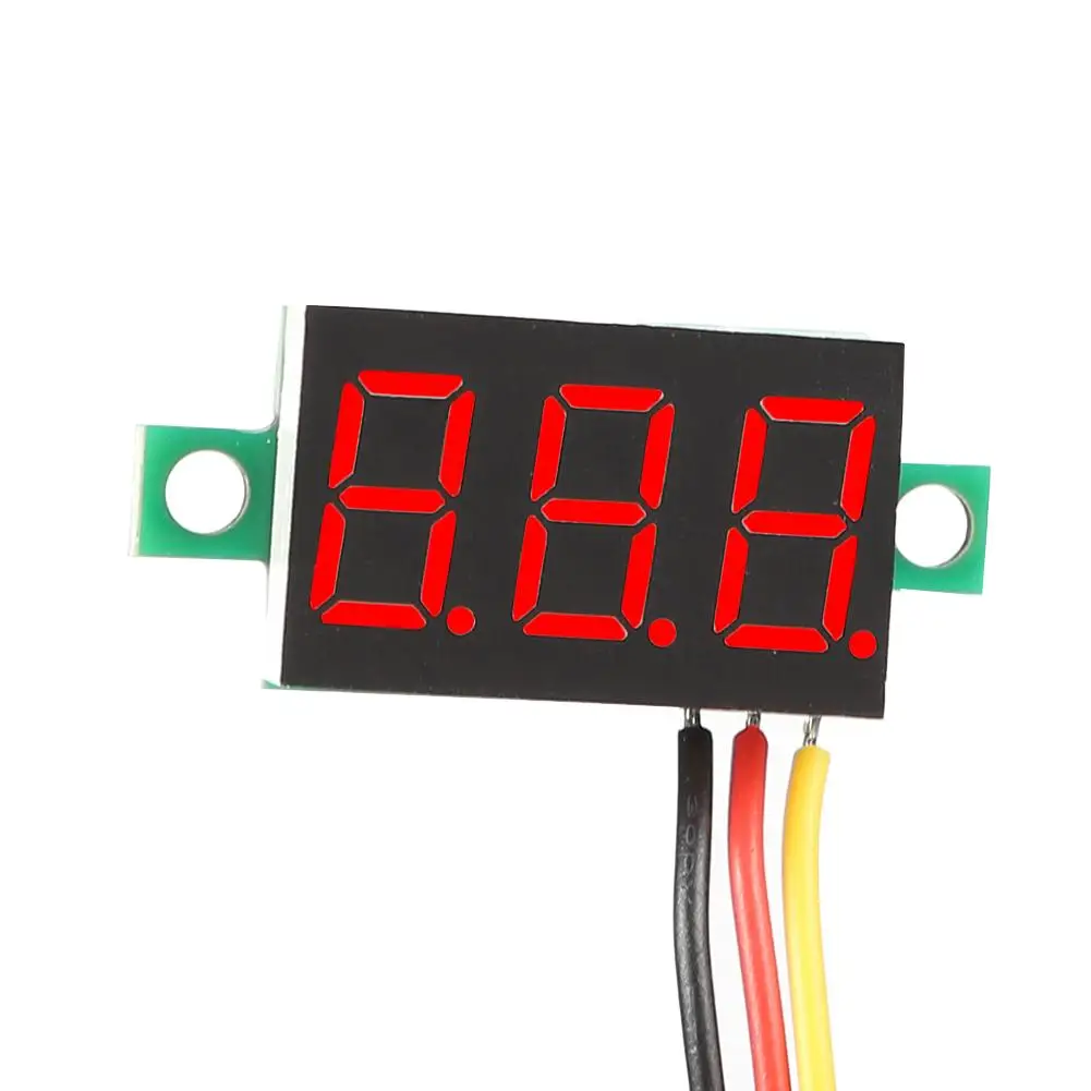 

Mini 0.36 inch Digital Display DC0V-100V 3 WiresPanel Good Stability and High Measurement Accuracy Voltage Meter Voltmeter