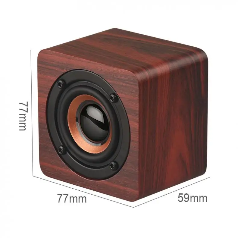 Q1 3W Wooden Mini Wireless 4.2 Speaker с расстоянием соединения 10M для смартфона/ПК | Электроника