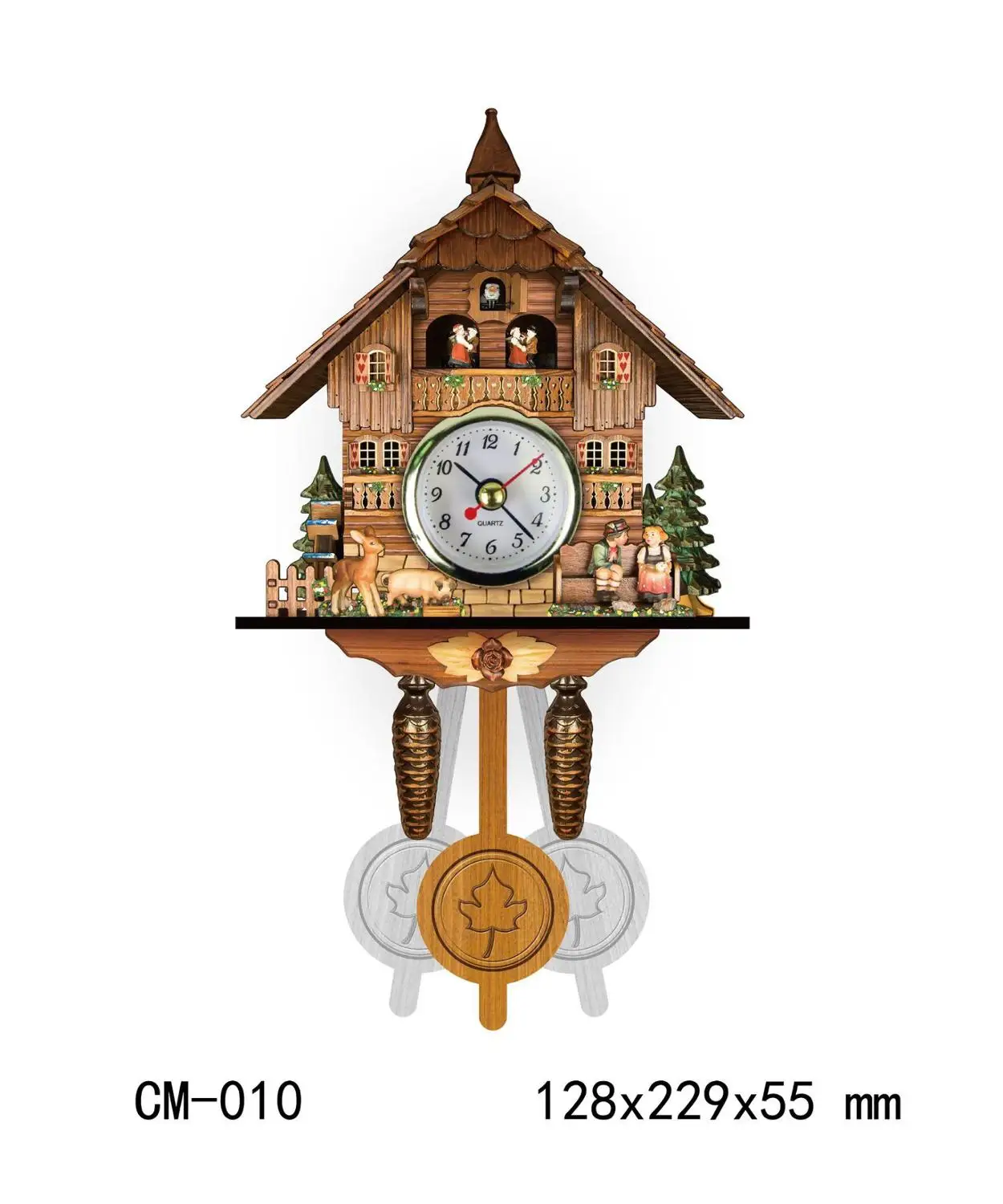 Часы-куклы с немецким черным лесом в скандинавском ретро-стиле деревянные