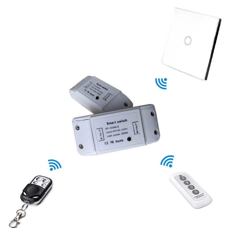 

600W Creative DIY Smart Switch Remote Controller Durable WiFi Wireless Smart Switch Works with Google Home Assistant Accessories