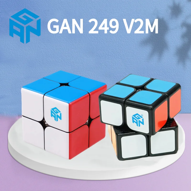 GAN 249 V2M Magnetic Magic Speed gan Cube 2x2 Professional Mini Pocket Cube GAN V2 Magnet  Cube Stickerless Puzzle Gan  Cube woon seng gan subband adaptive filtering