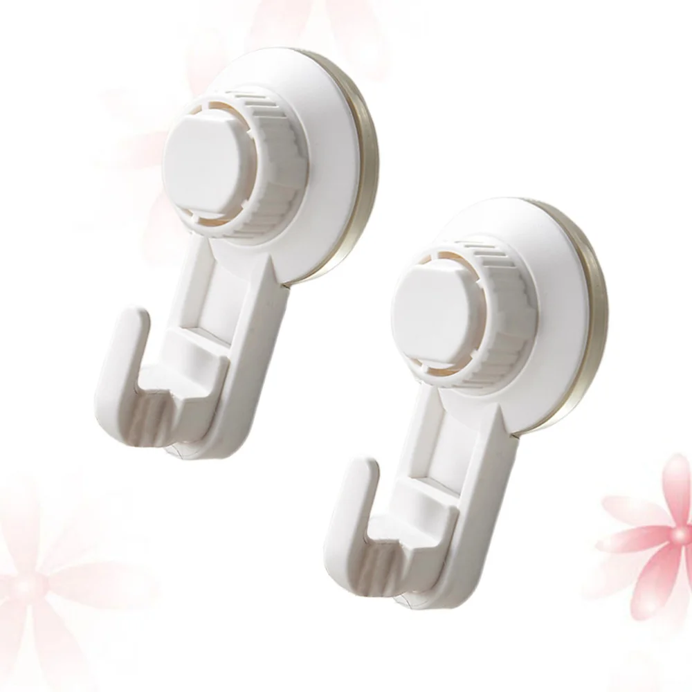 

2Pcs Suction Cup Hooks Punch-Free Hook Wall-Mounted Hook Multifunctional Pothook Clothes Hanger Black