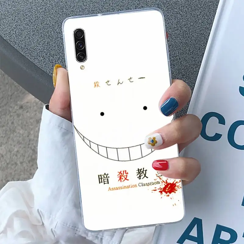 

Assassination Classroom anime Phone Case Transparent for Samsung A 71 51 21S S 20 fe 10 9 8 plus xiaomi 11 redmi note 9 8 s pro