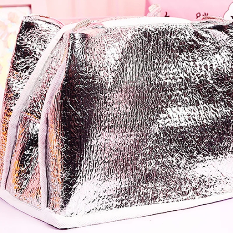 

Kids Adults Thicken Aluminum Foil Insulated Lunch Bag Cute Cartoon Packed Lunch Bag Waterproof Children Cooler Bag For Daycare