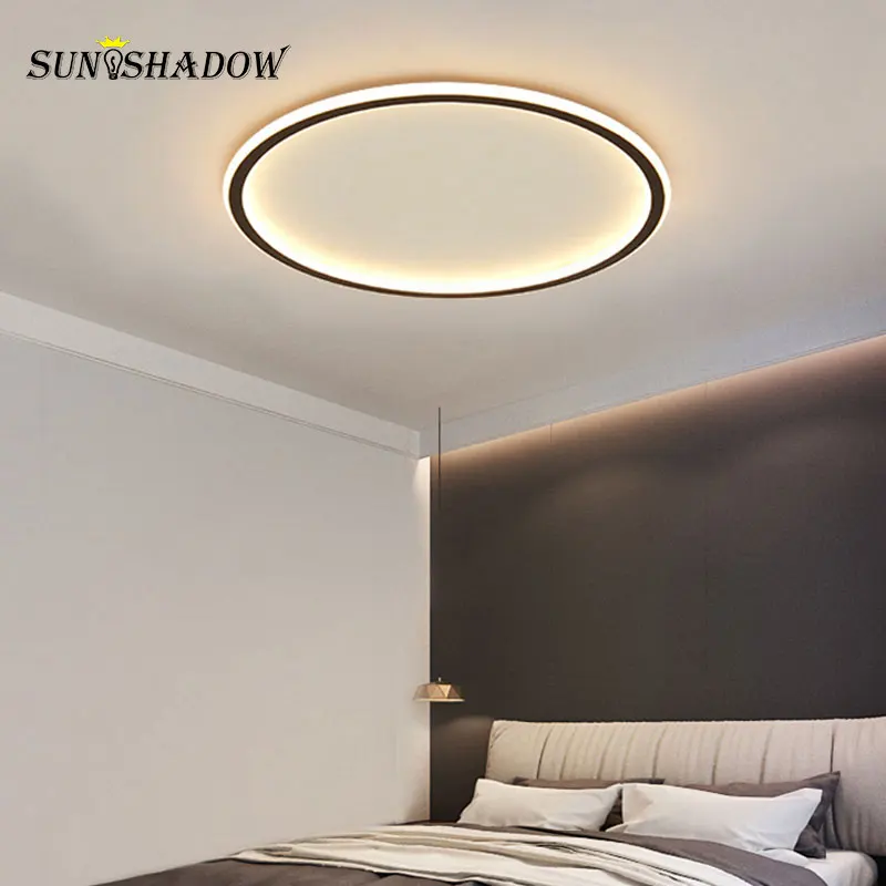 Тонкие светодиодные потолочные светильники 5 см современная люстра комнатные