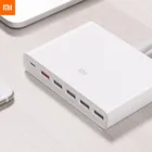 Оригинальное зарядное устройство Xiaomi USB-C, 60 Вт, быстрая зарядка, USB Type-C, 6 портов, QC 3,0, зарядка 18 Вт, x2 + 24 Вт (5 В = а макс.), для смартфона, планшета