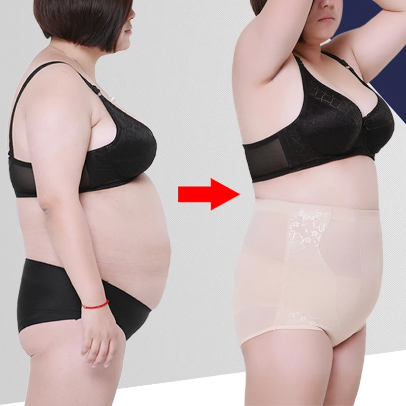Размера плюс Body Shaper Управление трусики Высокая Талия тренировочные брюки Тонкий
