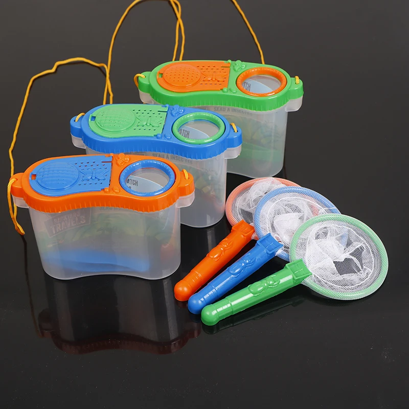 

3pcs/set Observation Box Children Outdoor Experiment Exploration Equipment Supplies Portable Insect Observer Child Magnifier Toy