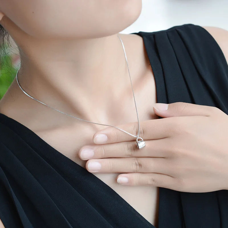 Новые женские ожерелья с кулоном в виде чашки сердца из стерлингового серебра 925