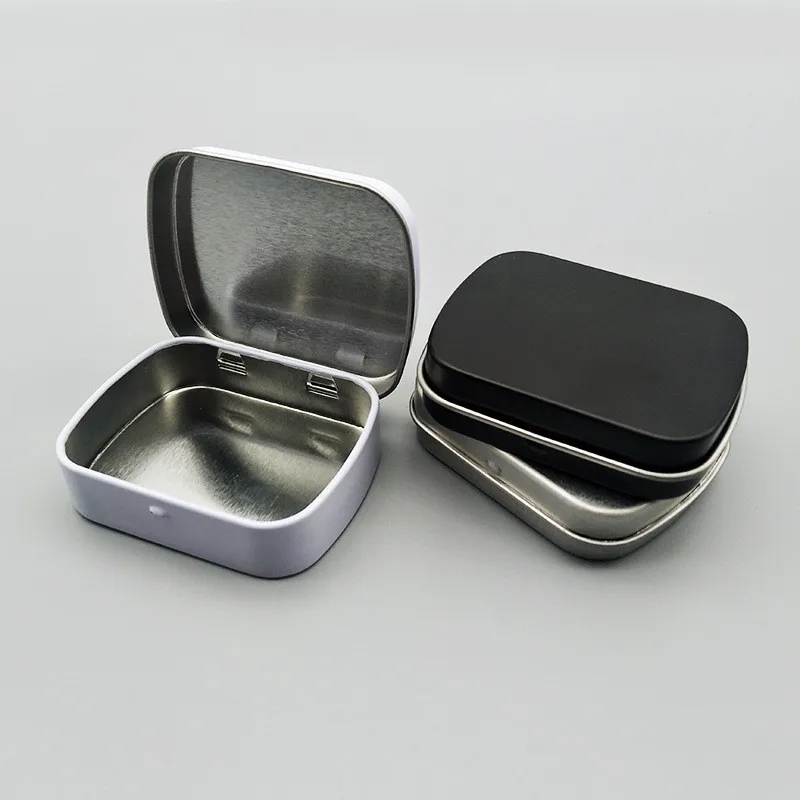 1 шт. дорожный серебристый металлический прямоугольный контейнер для