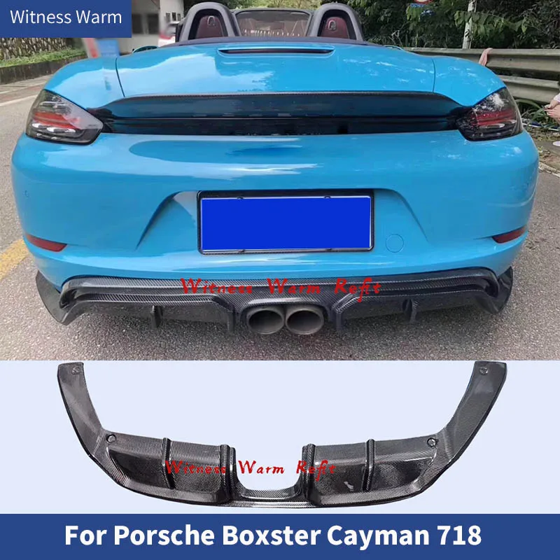 Для Porsche 718 Cayman Boxster 2016 2017 2018 диффузор губа на задний бампер спойлер передние