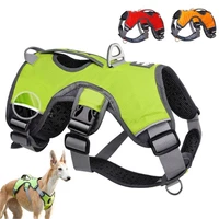 heavy duty dog harness reflective dog chest strap vest outdoor training pet harnesses for service dog german shepherd pit bull