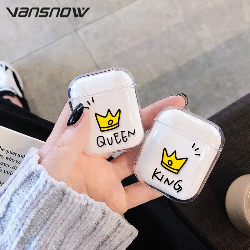 Для AirPods чехол из прозрачного силикона с рисунком Беспроводной Bluetooth зарядным устройством чехол s для Airpods 2/1 Air стручки чехол Крышка