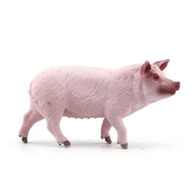 big sow Оригинальные оригинальные джунгли дикая жизнь зоопарк ферма животные наборы собака волк осел бык овца Бегемот фигурка детская игрушка для детей подарок - Цвет: big sow