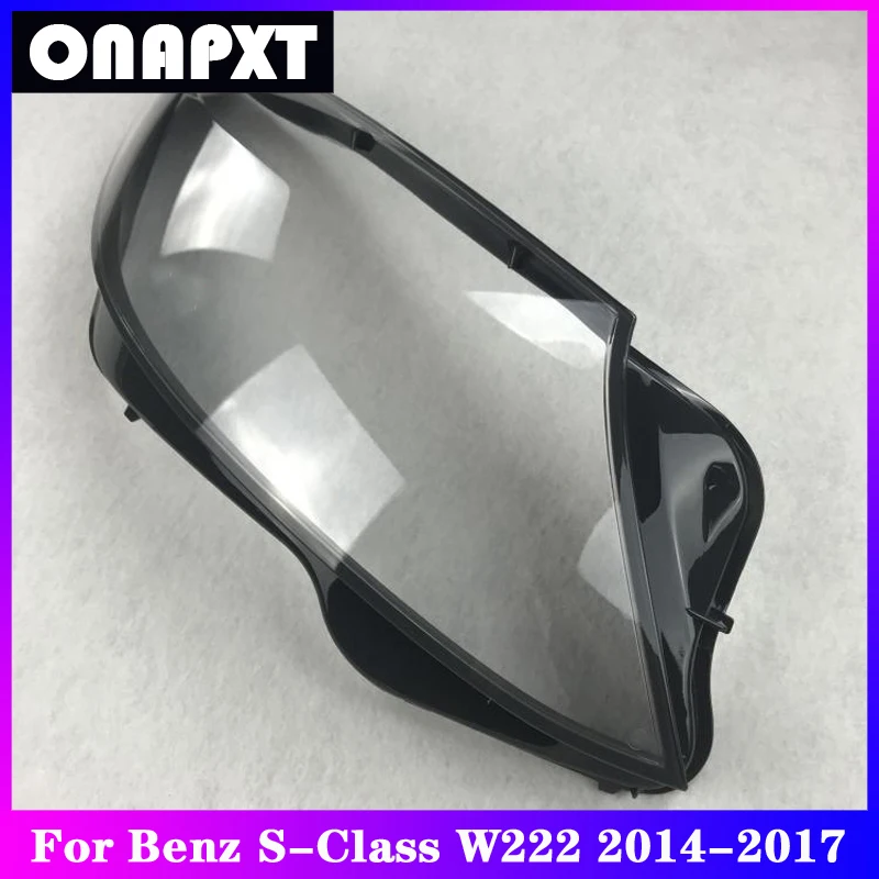 

Front Headlight Cover For Benz S class W222 S500 S600 S320 Car Plexiglass Head Light Lampshade Lamp Shell Case Lens 2014-2017