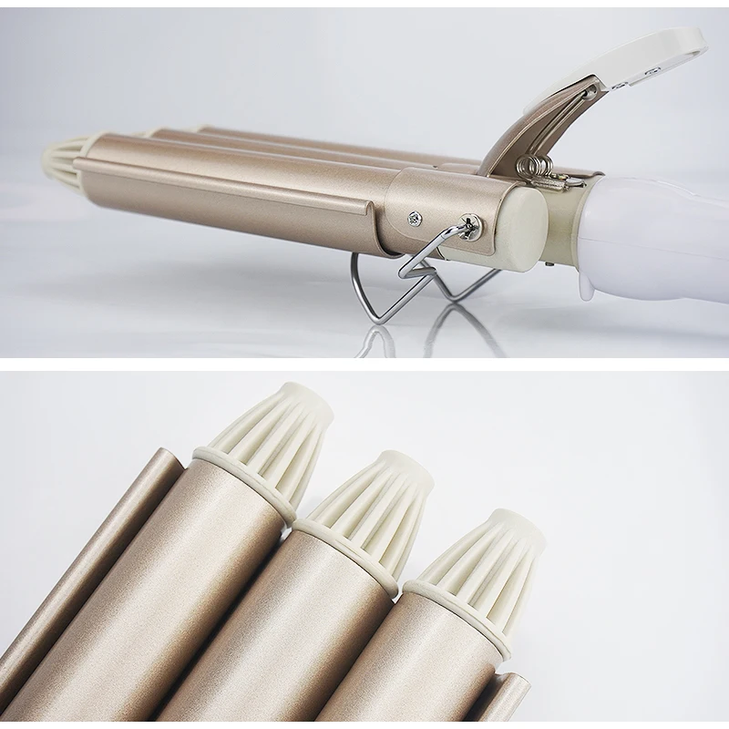 

Professional Curling Iron Ceramic Triple Barrel Hair Styler Hair Waver Styling Tools 110-220V Hair Curler Electric Curling