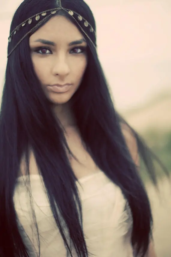 Модные Многослойные золотистые металлические украшения для волос круглые