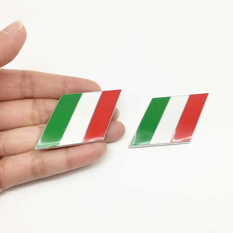 2 шт./пара 3D металлические наклейки для автомобиля Германия Италия Франция флаги