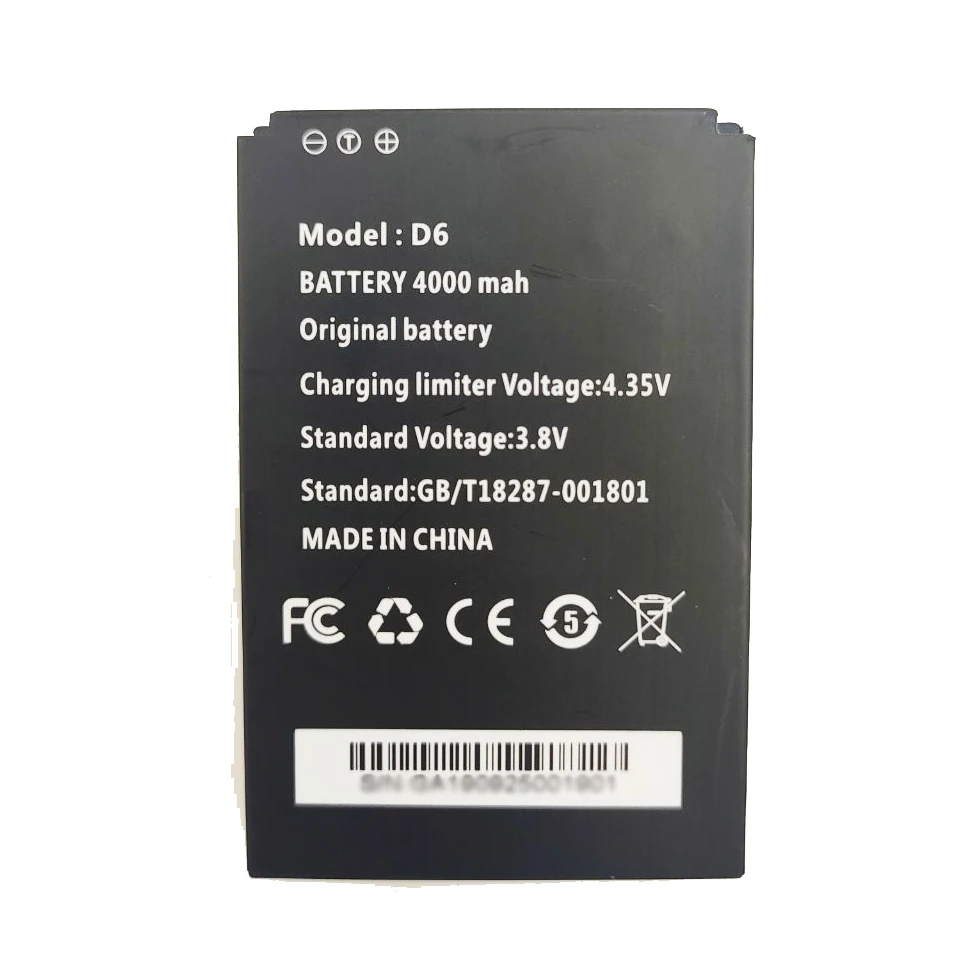 100% Оригинальный литий-ионный аккумулятор 3 8 в 4000 мАч для Anysecu 4G-P3 UNIWA F50 Walkie Talkie 4G