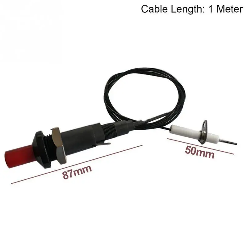 Drop Ship Piezo Spark Ignition Set with Cable 1000mm Long Push Button Kitchen Lighters Equipment | Дом и сад