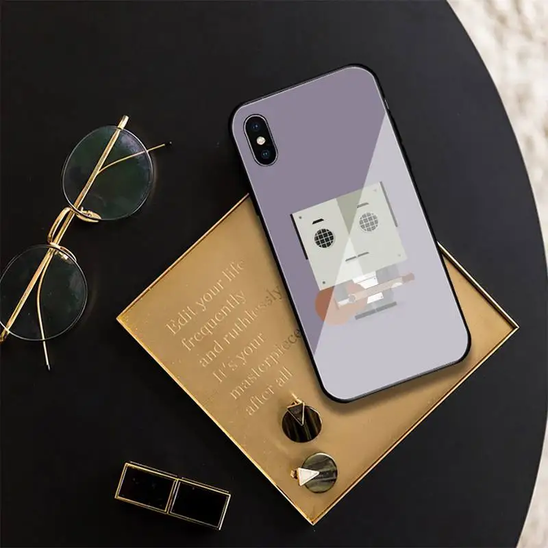 

Mosaic Humanoid Case Tempered Glass Case For Iphone 11 Pro XR XS MAX 8 X 7 6S 6 Plus Cove Fundas