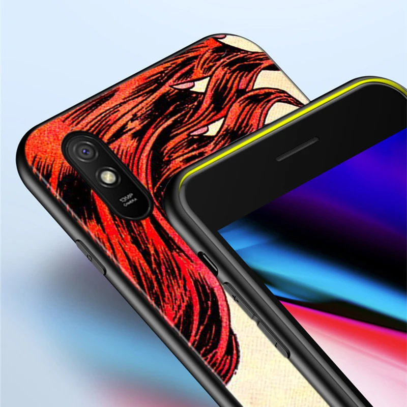 

Black Cover Crying Comic Girl Painting for Xiaomi Redmi 10X 5G 9 9A 9C 8 8A 7 6 5 4X K20 Pro 7A 6A S2 5A GO Phone Case