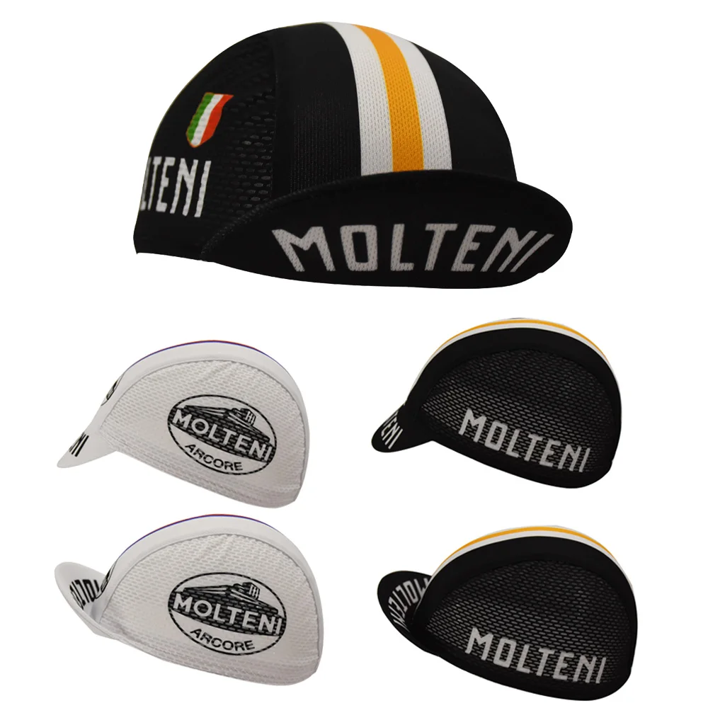 Molteni велосипедные шапочки для мужчин и женщин, черная велосипедная Кепка/велосипедные Шляпы, белый выбор из 2 стилей