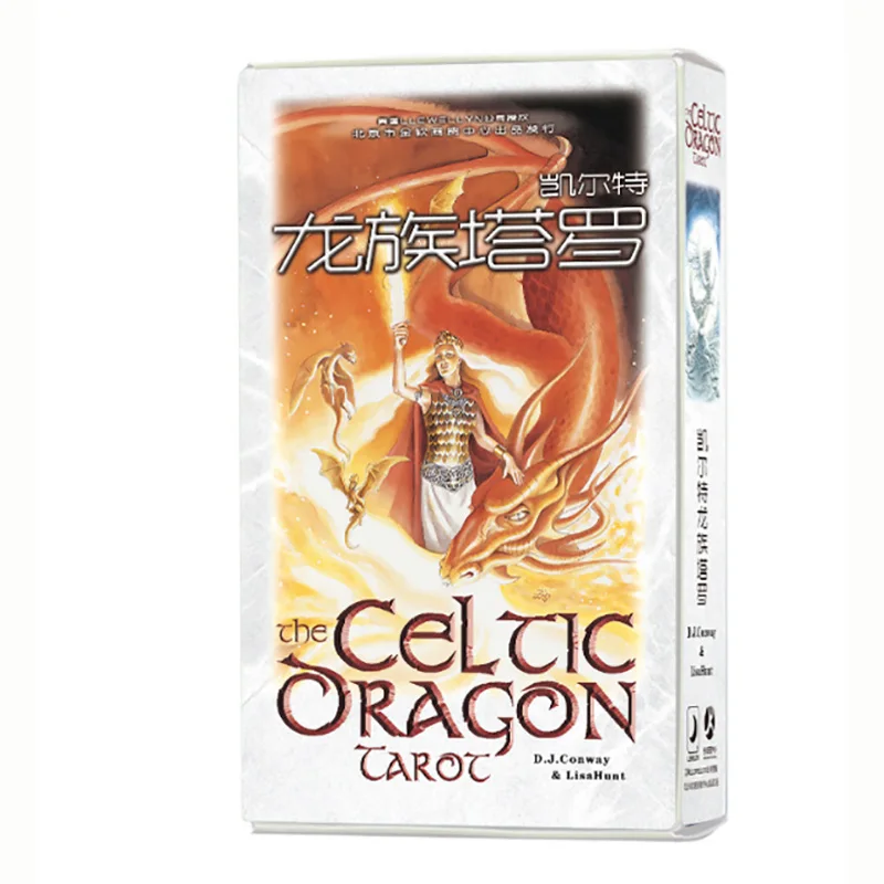 Драконовый Таро карты Divination для игр 12*7 см китайская версия