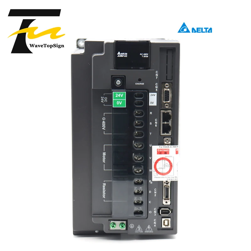 Фото Комплект серводвигателя Delta 7.5 кВт, сервоприводы ASD-A2-7543-M, ECMA-L11875R3, ASD-A2-7543-E, ASD-A2-7543-L, 400В, 47.74 Н·м №1