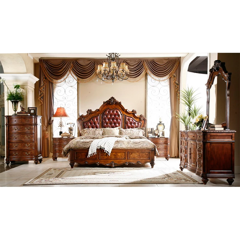 Кровать king size из цельного дерева для спальни по конкурентоспособной цене от