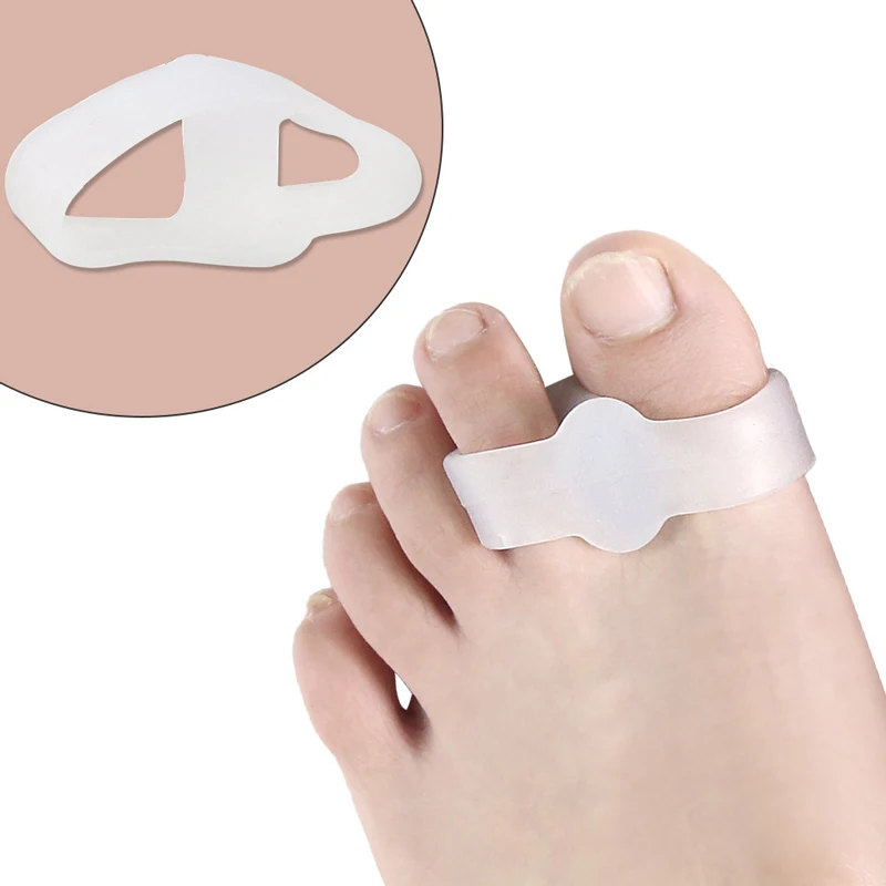 

Toe Separator Silicone Gel Pad Heel Protector Pedicure Tools Bone Thumb Orthotics Bunion Corrector Hallux Valgus Straightener