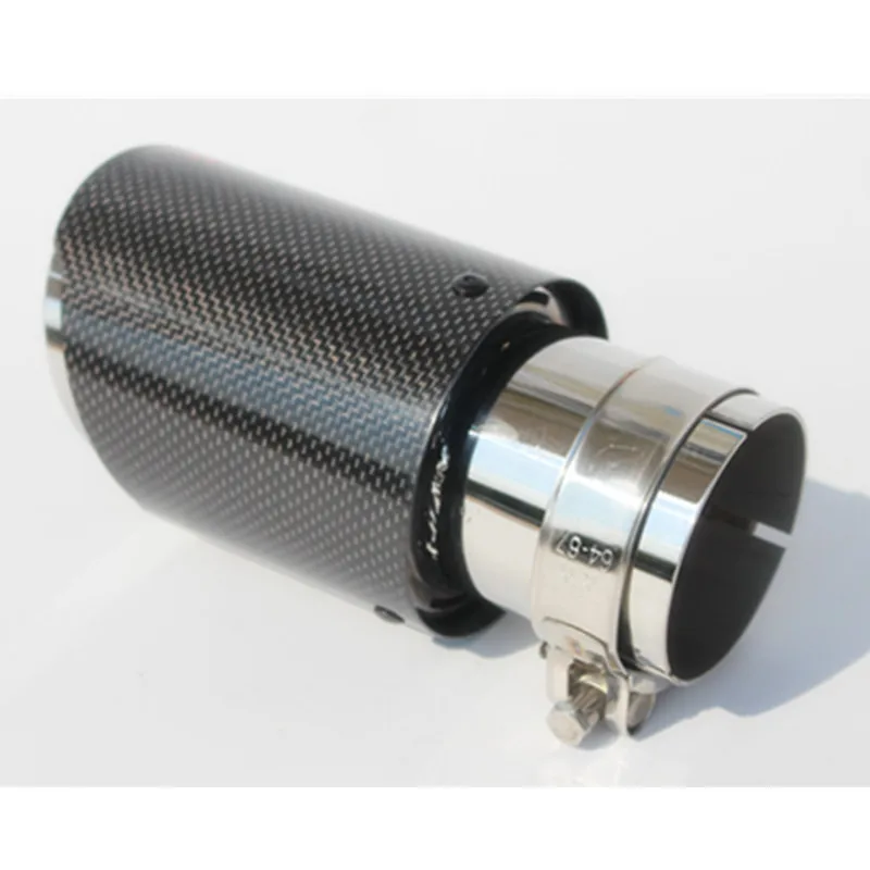 Автомобильная Глянцевая выхлопная система из углеродного волокна глушитель