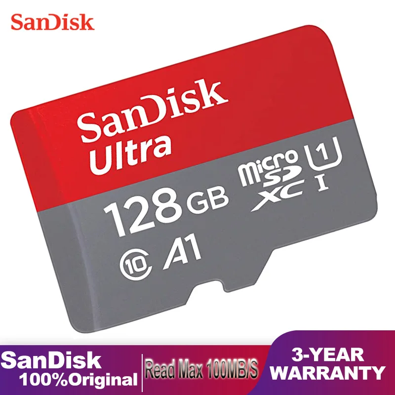 Карта памяти Sandisk Micro SD TF класс 10 128 256 64 32 ГБ | Компьютеры и офис