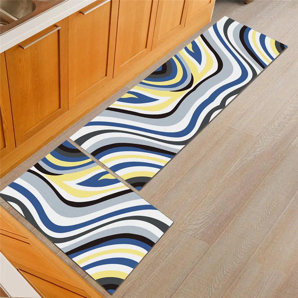 Домашний текстиль геометрические кухонные коврики нескользящий комнатный